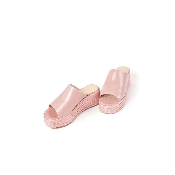 Paloma Barcelo Pilline Malory Blush Wedge Size 38 - Picture 1 of 10